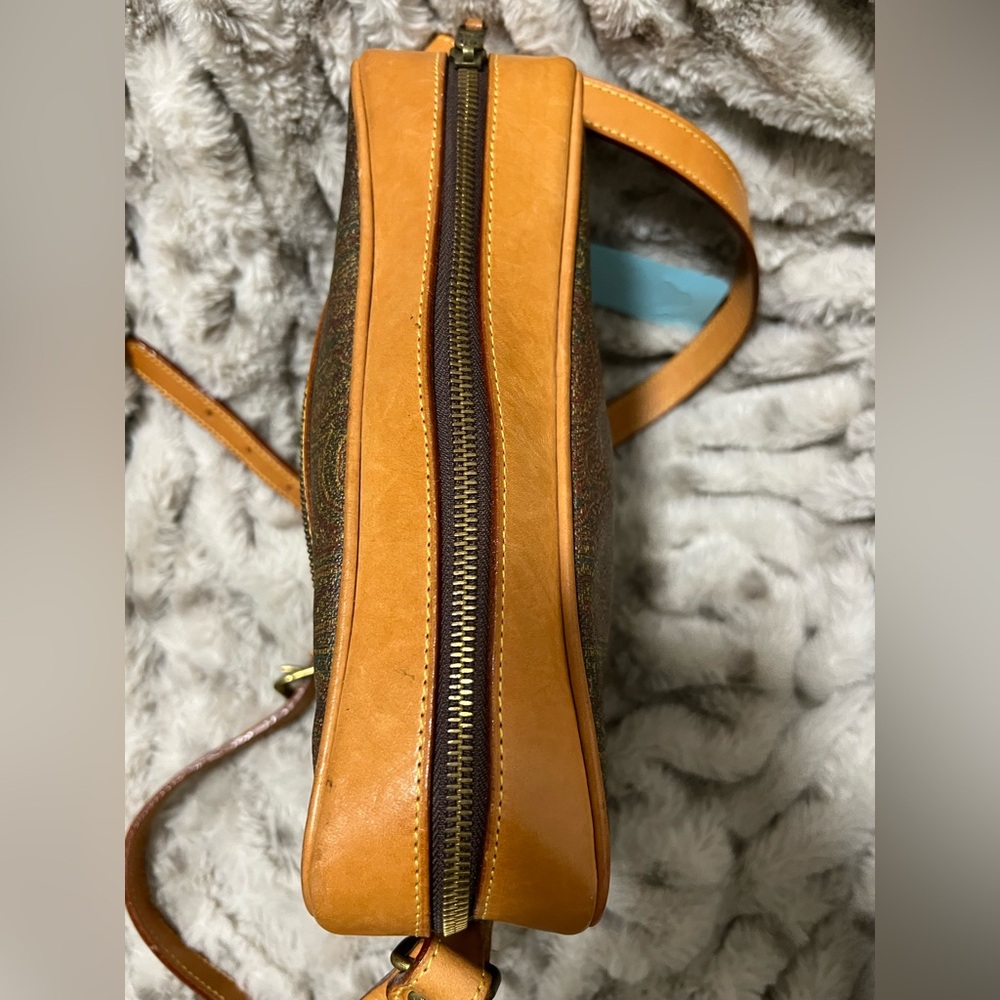 Etro, Elegant Brown Paisley Shoulder Bag EUC - Picture 9 of 10